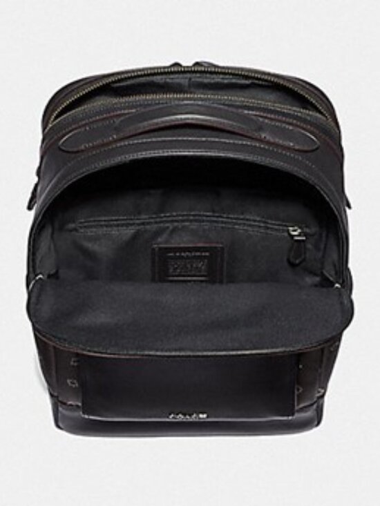 Graham Backpack with Spikey Diamond Print - Black main image 8
